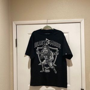 NWOT Limited Edition Beast Mode Raiders Black Sunday T-shirt